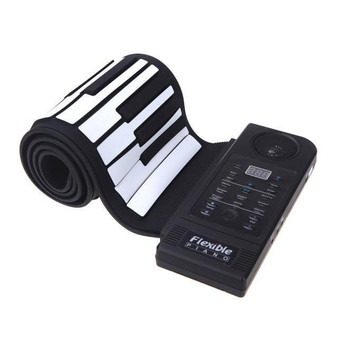 Portable Roll-Up Electronic Piano with Built-in Speaker