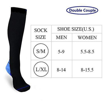 Mid-Calf Compression Socks for Men and Women (6-Pack)