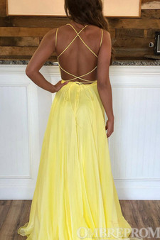 Sparkly Spaghetti Straps A Line Prom Dress with Sequins D253