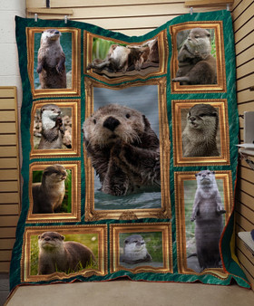 Love Otter 3D Printed Gift Quilt