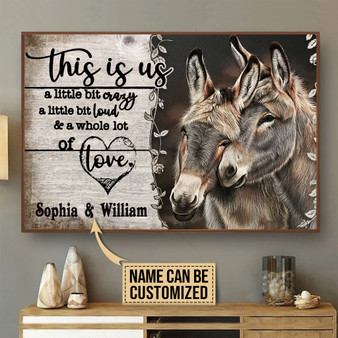 Personalized Customized Love Horse Couple Valentine Gift Meaningful Quote Poster