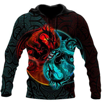 Love Dragon Gothic Mandala Art 3D Hoodie