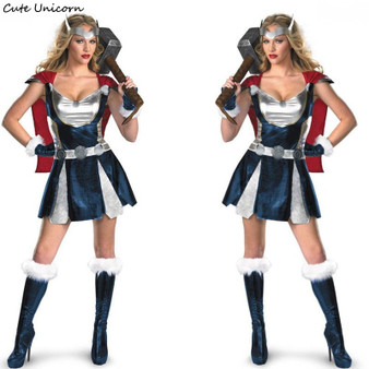 Sexy Thor Costume with Cloak