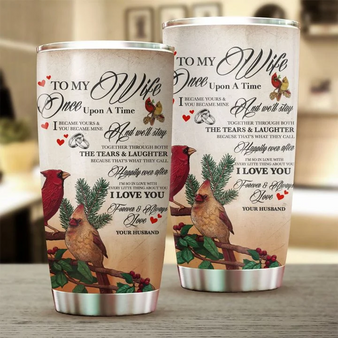 Special Gift To My Wife, Cardinal Couple Lovely Tumbler