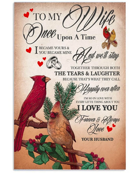 Special Gift To My Wife, Cardinal Couple Lovely Poster