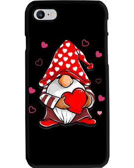 Valentine's Day Gift, Lovely Gnome With Heart Phone Case