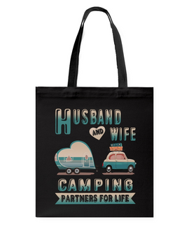 Valentine Day Gift, Husband And Wife Camping Tote Bag