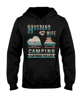 Valentine Day Gift, Husband And Wife Camping Hoodie