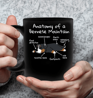Anatomy Of A Bernese Mountain Dog Funny Mug