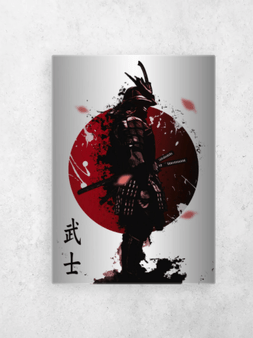 Samurai Warrior Japanese With Sword And Armor Wall Art Poster