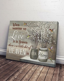 Humming Bird When Someone We Love Is In Heaven Vintage Remember Poster