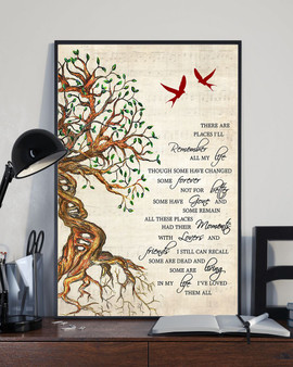 Cardinal Remember Quote In My Life I Love Them All Vintage Wall Art Poster