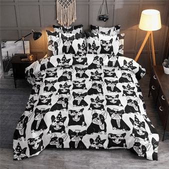 Boston Terrier Emotions Bedding Set