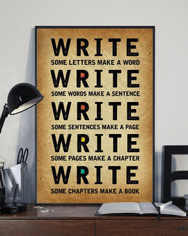 Write Meaningful Wall Art Decor Poster