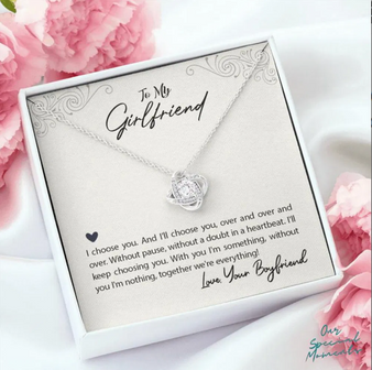 From Boyfriend To Girlfriend Meaningful Valentine Gift Necklace Card For Her