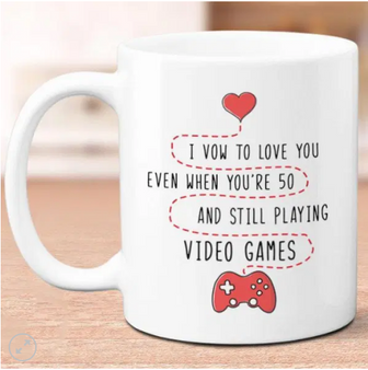 I Vow Love You Playing Video Games Couple Valentine Gift Mug