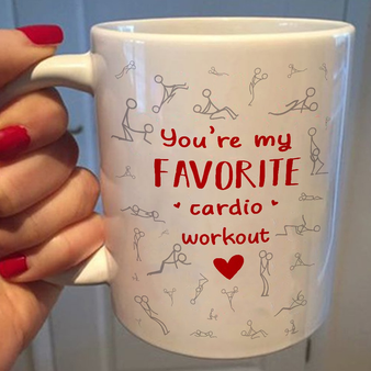 You're My Favorite Cardio Workout Valentine Gift Mug For Her Him