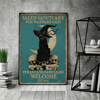 Salem Sanctuary for Wayward Cats Ferals and Familiars Welcome Poster
