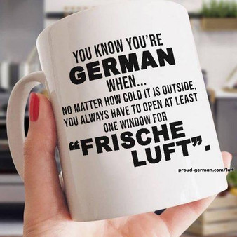 German Proud Frische Luft Meaningful Quote Gift Mug