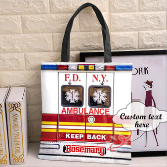 Personalized Customized EMS FDNY Tote Bag