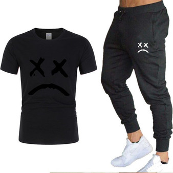 Men's T-shirt and Pants Sets, Casual Tracksuit.