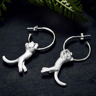 Cute Cat Drop Earrings