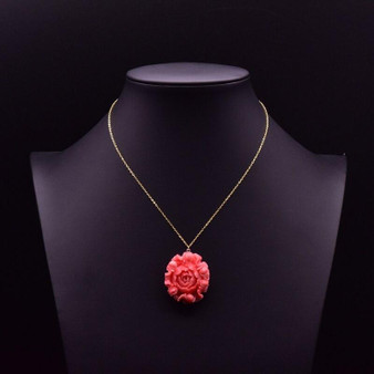 Blooming Rose Pendant Necklace