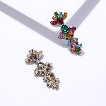 Multicolor Sparkling Drop Earrings