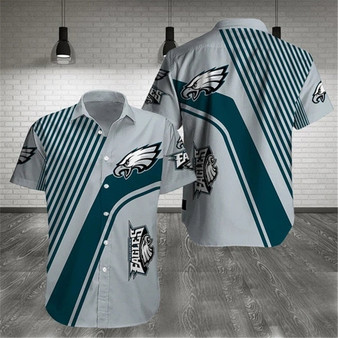 Philadelphia Eagles Stripes Casual Shirt