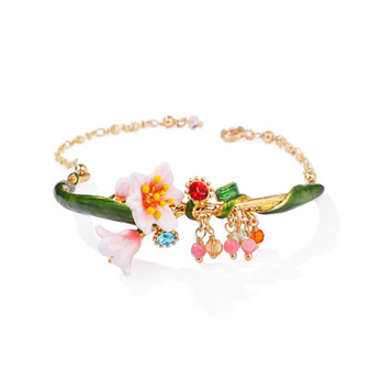 Tropical Flower Charm Bracelet