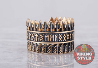 Runic Ring - Arrow, Bronze