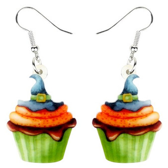 FREE OFFER Halloween Magical Hat Cupcake Earrings