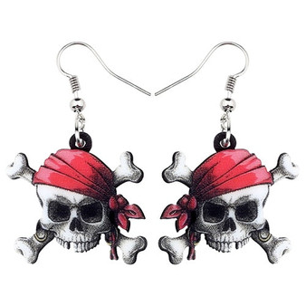 FREE OFFER Anime Pirate Skull Halloween Earrings