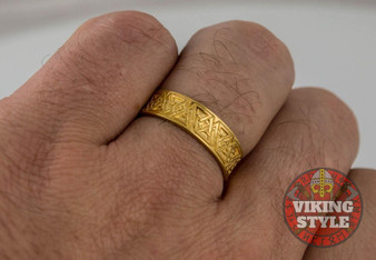 Norse Ring - Valknut, Gold