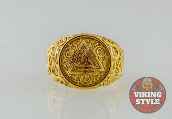 Valknut Ring - Urnes, Gold