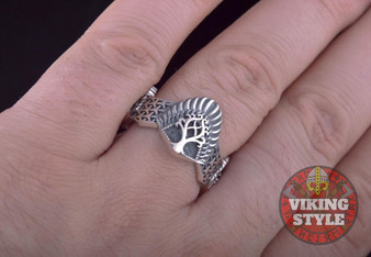 Yggdrasil Ring - Læraðr, 925 Silver