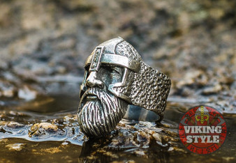 Viking Helmet Ring - Odin, 925 Silver