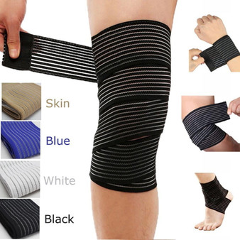 Elastic Bandage Compression Knee Support Sports Strap Knee Protector Bands Ankle Leg Elbow Wrist Calf Brace