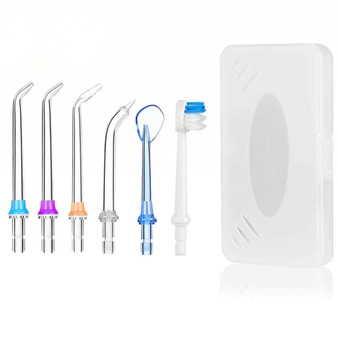 300ml Portable USB Rechargeable Dental Water Flosser Jet 5 Modes Oral Irrigator Dental Teeth Cleaner + 5 Jet Tip & Bag