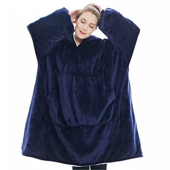 Winter Oversized Hoodies Sweatshirts Women Fleece Blanket