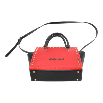 Red Rivet Shoulder Wakerlook Handbag