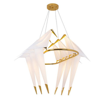 Gold Bird Cage Pendant Lamp