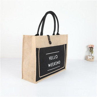 Large Capacity Linen Tote Bag