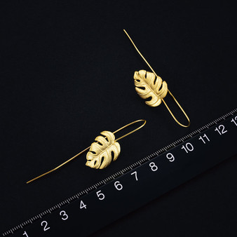 Handmade Monstera Leaves Earrings