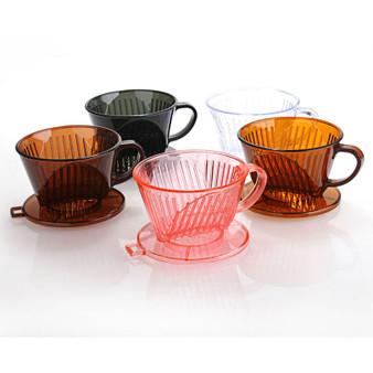 Filter cup 102# coffee cup bowl follicular style coffee pot drip coffee maker Brown one
