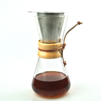 New Arrival FREE SHIPPING  CHEMEX Style Coffee Brewer 1-3 Cups Counted  Espresso Coffee Makers with Metal Filter