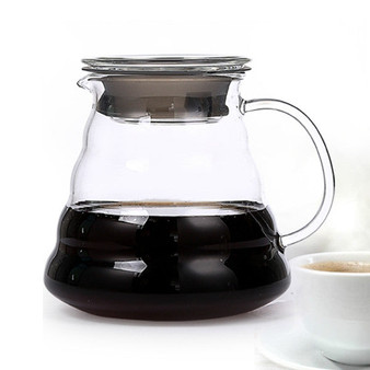 1PC Free Shipping Espresso Coffee Server Glass Coffee Pot 360ML Glass Server