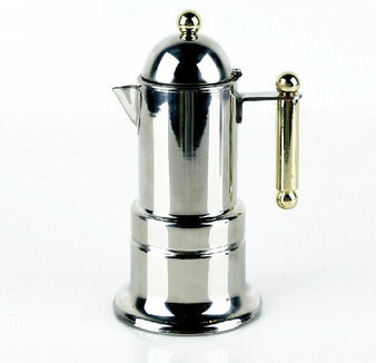 Free shipping Golden Handle and Golden Knob 4 cups moka pot  Percolators