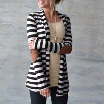 Long Sleeve Striped Cardigan