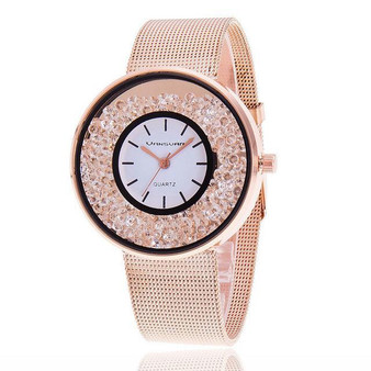 Stainless Steel Rose Gold & Silver Quartz Watch